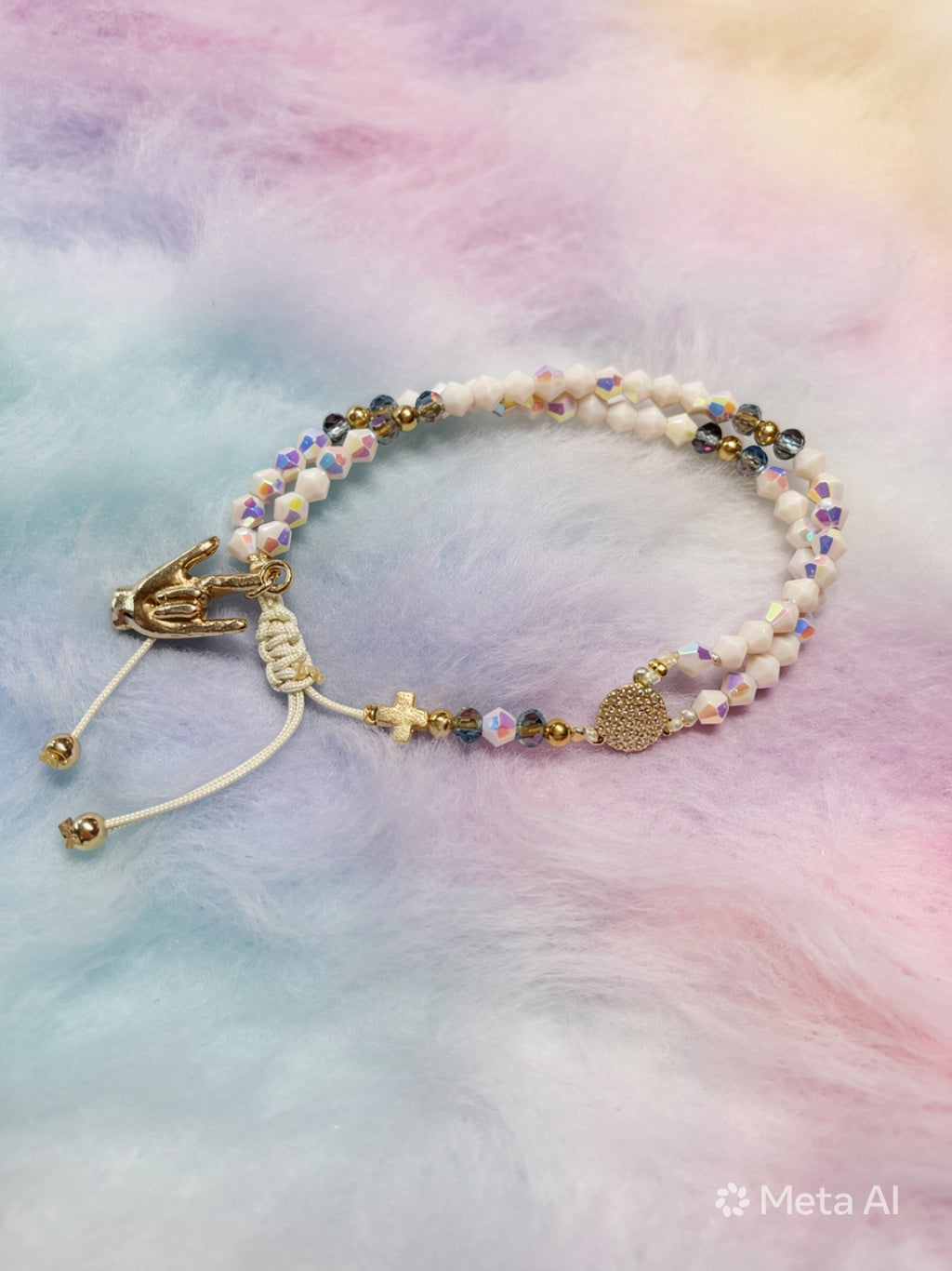 Bracelet ROSARY 📿 with hand I Love You