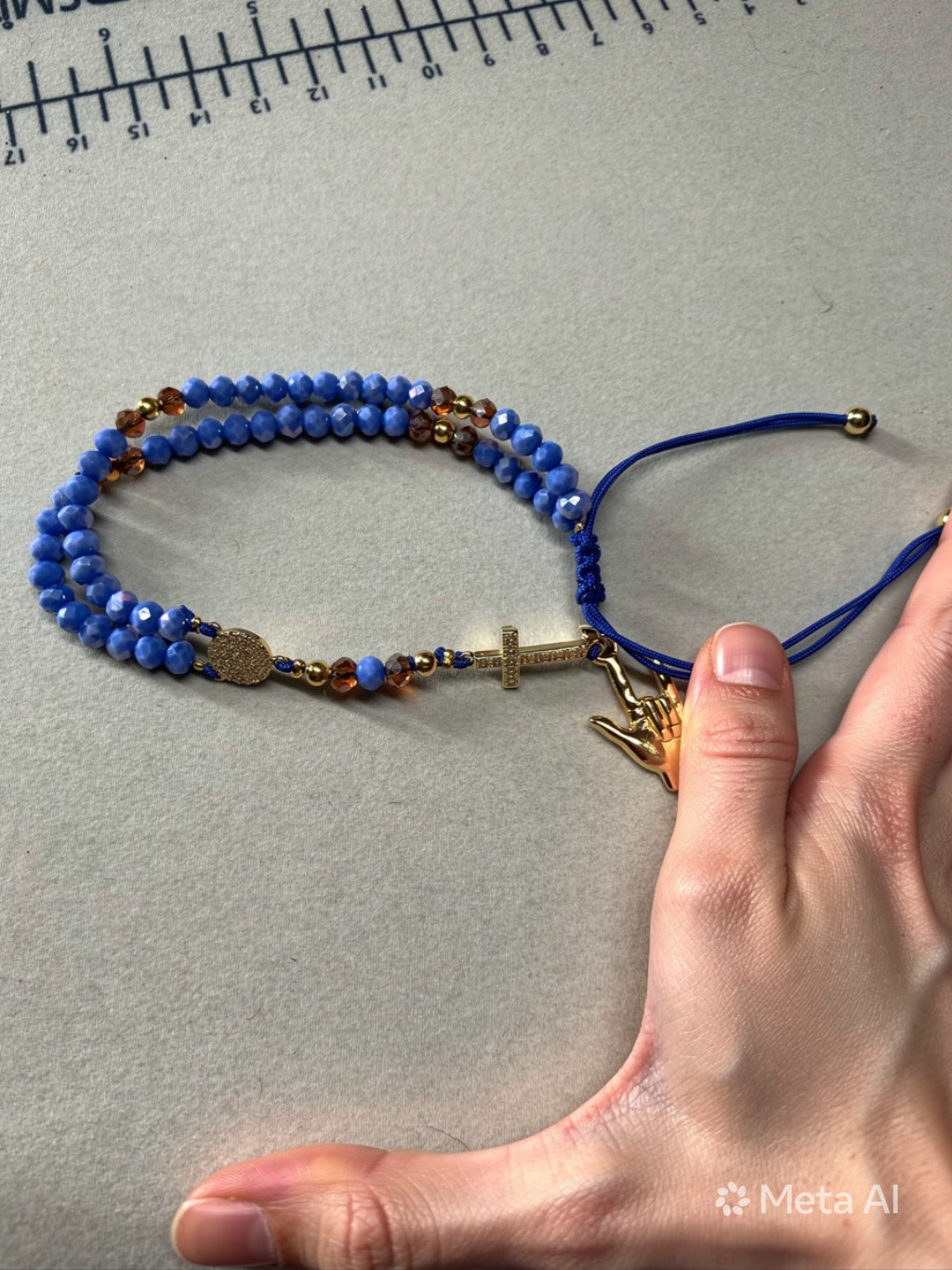 Bracelet ROSARY 📿 with hand I Love You