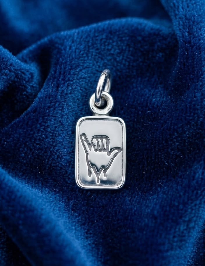 Sterling Silver A Letter Initial Alphabet in ASL Name Personalized 925 Silver