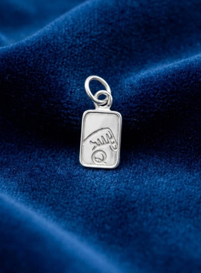 Sterling Silver A Letter Initial Alphabet in ASL Name Personalized 925 Silver