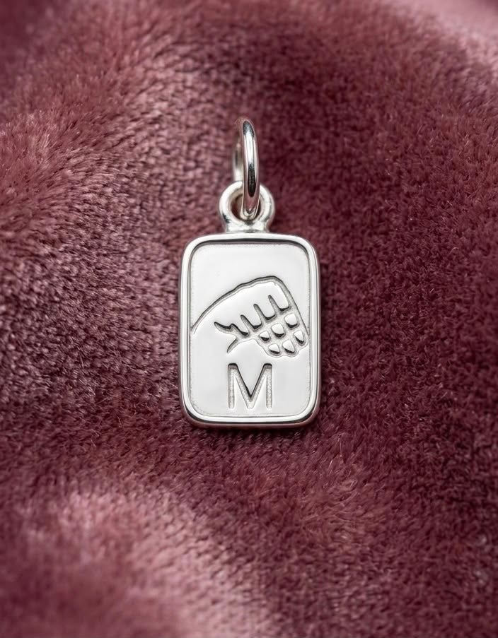 Sterling Silver A Letter Initial Alphabet in ASL Name Personalized 925 Silver