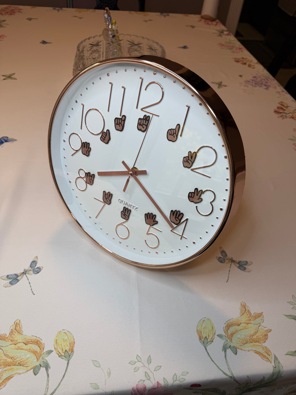 Rose Gold 11 inch clock
