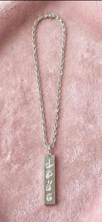 Paperclip Necklace of Love  sterling silver