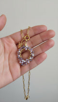 Necklace Cristal Filled in gold plated 18