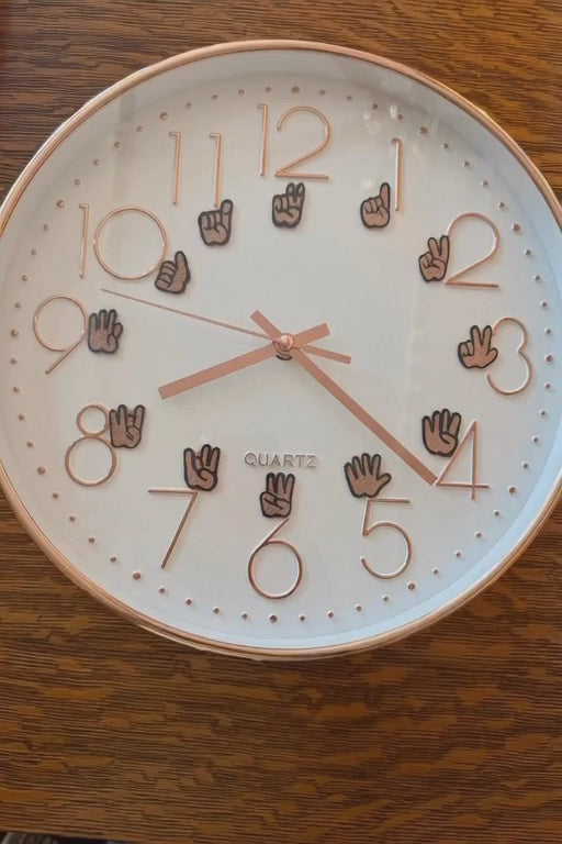 Rose Gold 11 inch clock